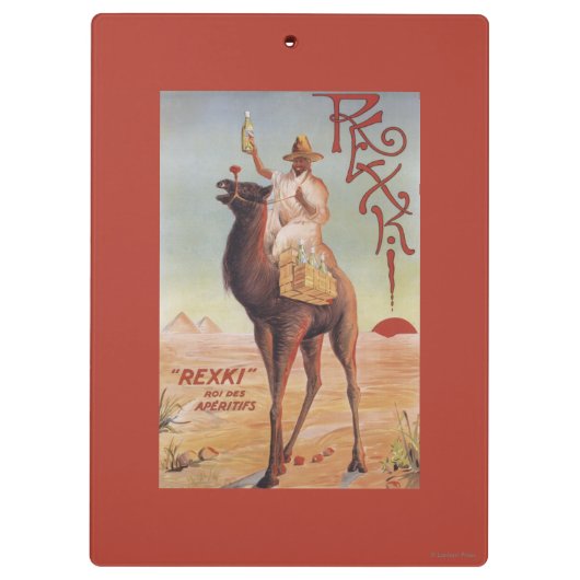 Rexki - König vor der Abendessen-Liköre Klemmbrett (Rückseite)