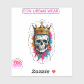 REY CALAVERA AUFKLEBER (Blatt)