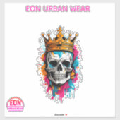 REY CALAVERA AUFKLEBER (Blatt)