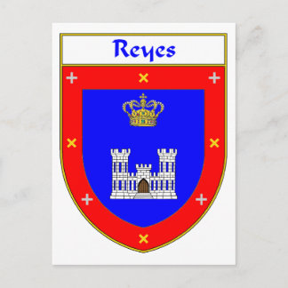 Reyes Coat of Arms/Familienwappen Postkarte