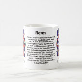 Reyes-Familienwappen-Tasse Kaffeetasse (Mittel)