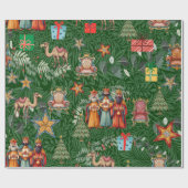 Reyes Magos de Oriente Geschenkpapier (Flach)