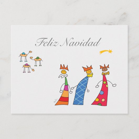 Reyes Magos de Oriente Postkarte (Vorderseite)