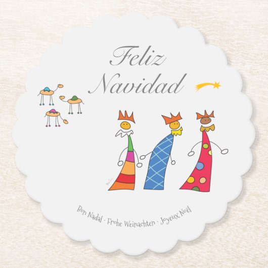 Reyes Magos de Oriente Untersetzer (Vorderseite)