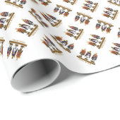 Reyes Magos Geschenkpapier (Rolleneckpunkt)