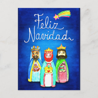Reyes magos Postcard Postkarte