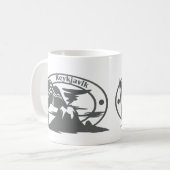 Reykjavik-Briefmarke Kaffeetasse (Vorderseite Links)