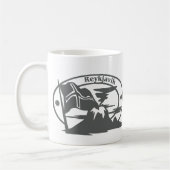 Reykjavik-Briefmarke Kaffeetasse (Links)