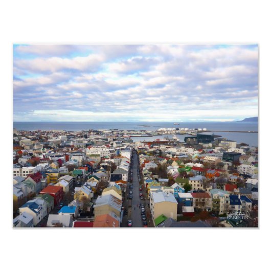Reykjavik Cityscape // Reykjavik, Island Fotodruck (Vorne)