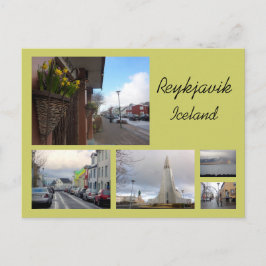 Reykjavik Collage Postkarte