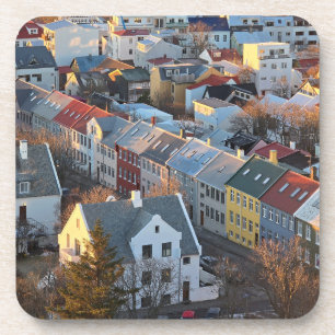 Reykjavik-Dachlandschaft-Ansicht Untersetzer