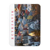 Reykjavik-Dachlandschaft-Kühlschrankmagnet Magnet (Vertikal)