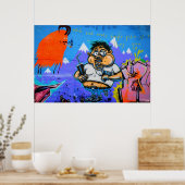 Reykjavik Graffiti Poster (Küche)