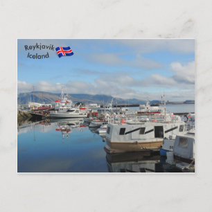 Reykjavik Harbour, Island Postkarte
