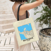 Reykjavik, Iceland City Map Tote Bag Tragetasche