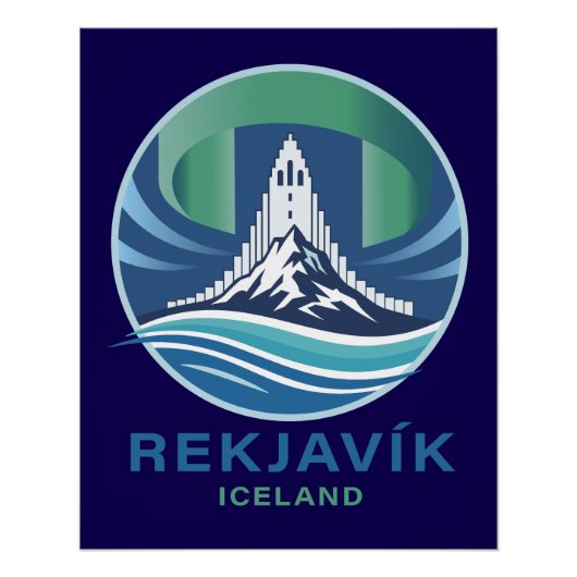 Reykjavik Iceland Europe Poster (Vorderseite)