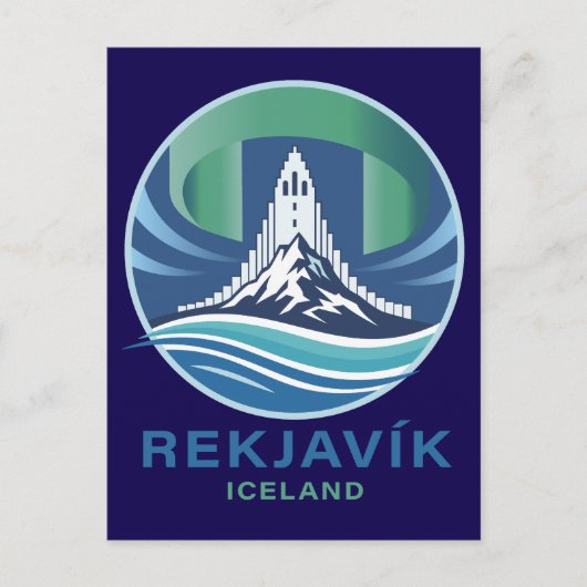 Reykjavik Iceland Europe Postkarte (Vorderseite)