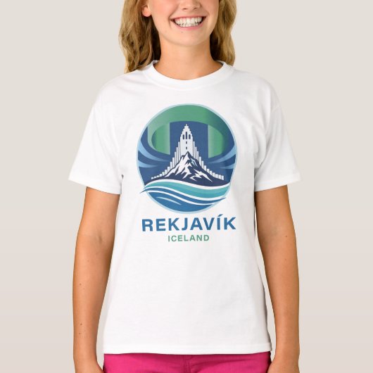 Reykjavik Iceland Europe T-Shirt (Vorderseite)