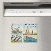 Reykjavik Iceland multiview  Magnet (In Situ (Geschirrspüler))