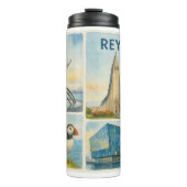 Reykjavik Iceland multiview  Thermosbecher (Vorderseite)