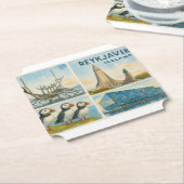Reykjavik Iceland multiview  Untersetzer (angewinkelt)