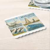 Reykjavik Iceland multiview  Untersetzer (angewinkelt)