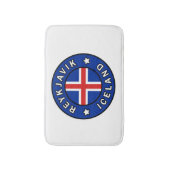 Reykjavik Island Badematte (Vorderseite Vertikal)