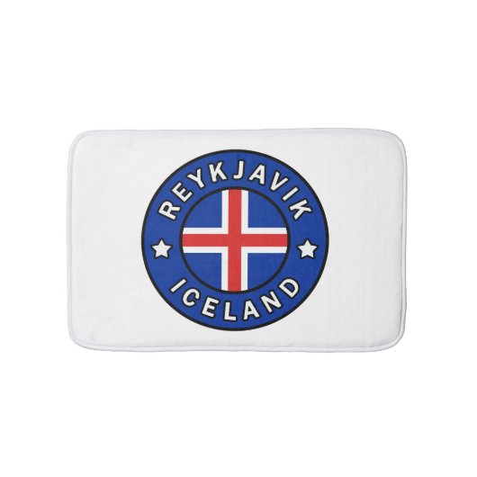 Reykjavik Island Badematte (Vorderseite)
