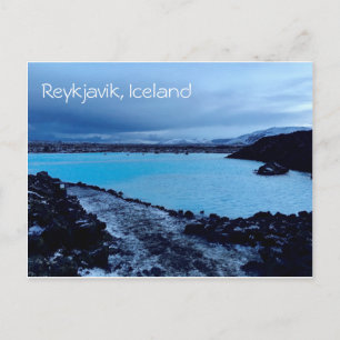 Reykjavik Island Blaue Lagune Postkarte