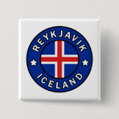 Reykjavik Island Button (Vorderseite)