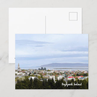 Reykjavik Island City Foto Text Postkarte