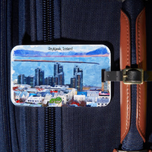 Reykjavík Island City View Gepäckanhänger