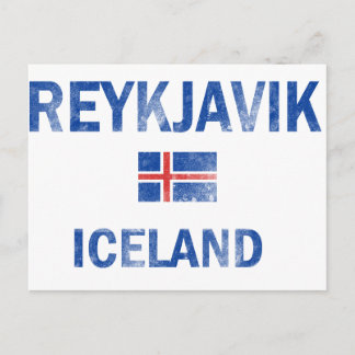 Reykjavik Island Designs Postkarte