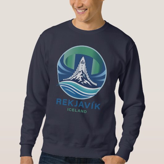 Reykjavik Island Europa Sweatshirt (Vorderseite)