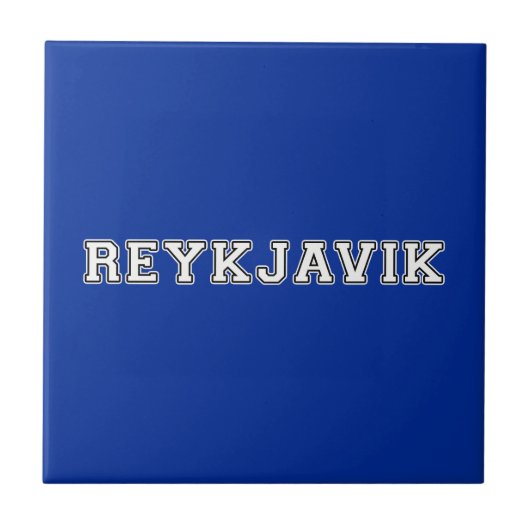 Reykjavik Island Fliese (Vorderseite)