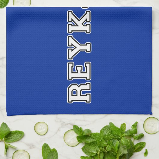 Reykjavik Island Geschirrtuch (Gefaltet)