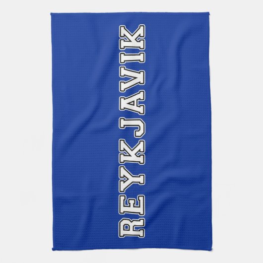 Reykjavik Island Geschirrtuch (Vertikal)