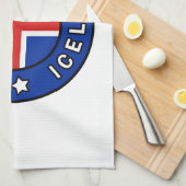 Reykjavik Island Geschirrtuch (Viertel Falte)