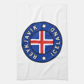 Reykjavik Island Geschirrtuch (Vertikal)