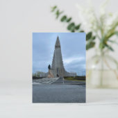 Reykjavik Island Hallgrimskirkja Kathedrale Foto Postkarte (Stehend Vorderseite)
