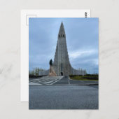 Reykjavik Island Hallgrimskirkja Kathedrale Foto Postkarte (Vorne/Hinten)