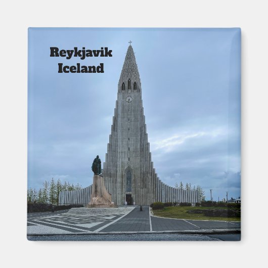 Reykjavik Island Hallgrimskirkja Personalize Magnet (Vorne)