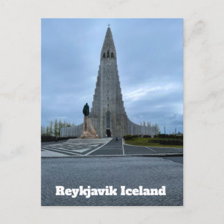 Reykjavik Island Hallgrimskirkja Personalize Postkarte