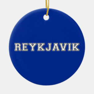 Reykjavik Island Keramik Ornament