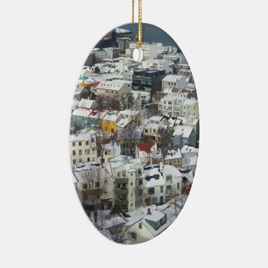 Reykjavik Island Keramik Ornament (Rechts)