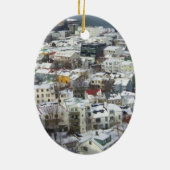 Reykjavik Island Keramik Ornament (Hinten)