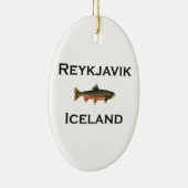 Reykjavik Island Keramik Ornament (Rechts)