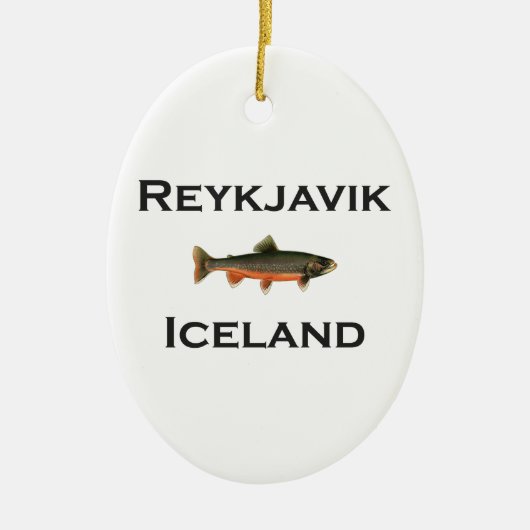 Reykjavik Island Keramik Ornament (Vorne)