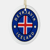 Reykjavik Island Keramikornament (Rechts)