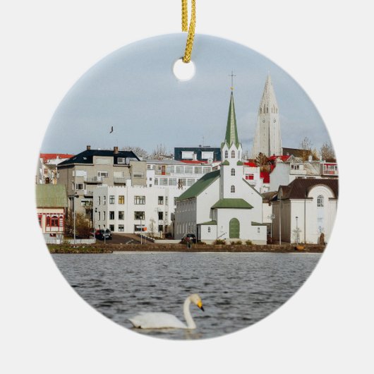 Reykjavik Island Keramikornament (Vorne)